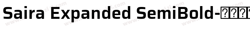 Saira Expanded SemiBold字体转换